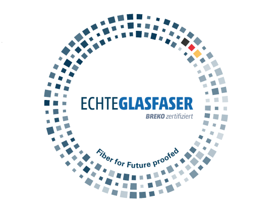 Qualitätssiegel "Echte Glasfaser" Qualitätssiegel "Echte Glasfaser"